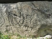 engraved kerb stone, Ireland, Knowth, Megalithic passage tomb : engraved kerb stone, Ireland, Knowth, Megalithic passage tomb