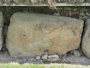 engraved kerb stone, Ireland, Knowth, Megalithic passage tomb : engraved kerb stone, Ireland, Knowth, Megalithic passage tomb
