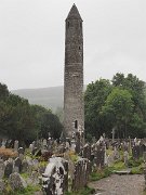 Glendalough Monastic site, Ireland, Round Tower : Glendalough Monastic site, Ireland, Round Tower