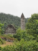 Glendalough Monastic site, Ireland, Round Tower : Glendalough Monastic site, Ireland, Round Tower
