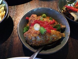 20190507_IMG200448888_MotoG4-JEB Wild guinea-fowl, rudjak (sweet and sour fruit and vegetables) and lemongrass sauce and...