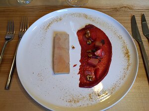 20200723_IMG124812_Pixel3a-JEB Foie Gras de Canard du Gers, Chutney Fraises et Rhubarbe / Noisettes