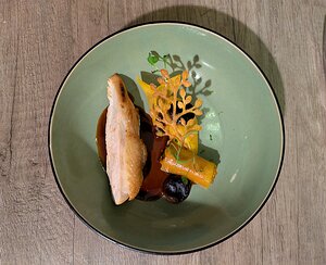 20251112_PXL195714660.MP_Pixel7a-JEB Suprême de volaille, courge, raviole de foie