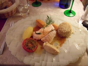 20110622_SAM_0252_ES71 Main: le Duo de Dos de Cabillaud et Saumon Label Rouge Poêlés à l’Huile d’Olive vierge