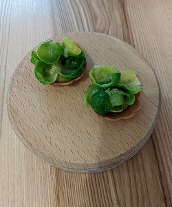 20220212_PXL114423432_Pixel3a-JEB amuse bouche: Brussels sprouts, lemon caviar (finger lime), cheese tartlet