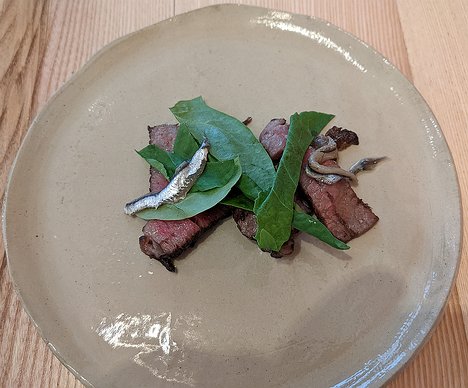 20220212_PXL131037530_Pixel3a-JEB Wagyu beef cooked over the fire, anchovy, sorrel with ...