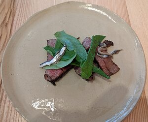 20220212_PXL131037530_Pixel3a-JEB Wagyu beef cooked over the fire, anchovy, sorrel with ...