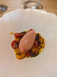 20231012_PXL110144167_Pixel7a-JEB cherry tomatoes from Baccarat, tomato sorbet and linseed