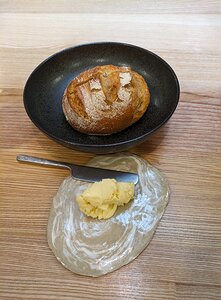 20230728_PXL2112529194_Pixel7a-JEB rye and wheatflour bread and homemade butter