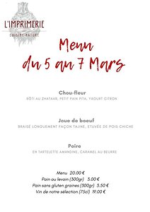 20210306-Imprimeriemenu The menu