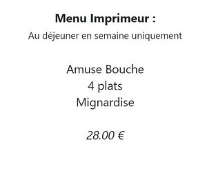 20241010-menu The usual mid-week menu (+ cheese 10 €)