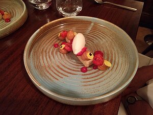 Fordwich-Arms_Canterbury_20190605_IMG212601619_LL Dessert: Frangipane, raspberries, caramel chantilly & tonka