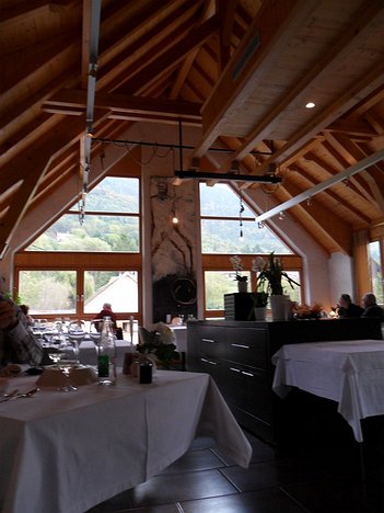 20141025_SAM_7622_ES71 The new (2009) Auberge Frankenbourg dining room with the Vosges beyond