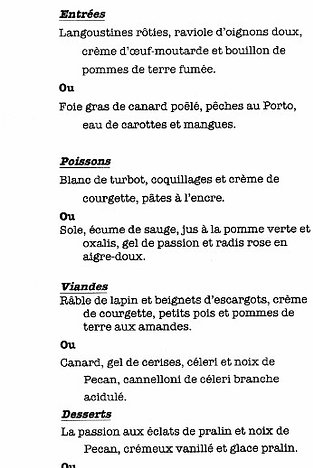Frankenbourg menu-20140506 Les mardis soirs de la créativité: We chose the 47€ four-course menu (rather too dark for photographing)