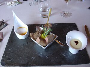 20070406_DSC02514_DSCV1 starter: la déclinaison du baeckeofe revisité par notre chef