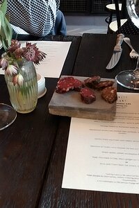 20151025_IMG130948630_MotoG-JEB Venison and juniper salumi and beef and horseradish salumi (with sourdough bread and smoked whiskey butter) (for three)