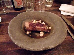 20160825_SAM_8028_ES71 land: Swaledale lamb, coco beans, peach, breme onion....