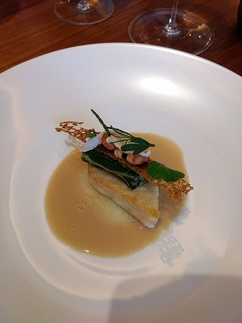 Core by Clare Smith_London_1026_IMG134540900 Skate, Morecambe bay shrimps, Swlss chard, brown butter