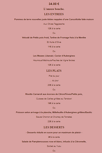 ToqueRoseMenu The weekend 34€ menu