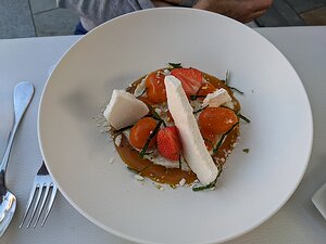 20220611_PXL182758321_Pixel3a-JEB Fraîcheur d’Agrumes, Riz au Lait Coco/Yuzu, Meringue croquante aux Baies de Sancho