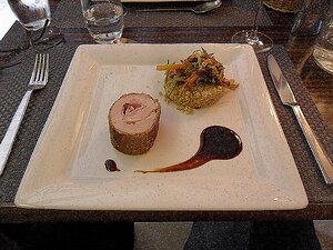 20110719_sam_0301_es71 Cordon bleu de volaille, bulgar, légumes façon Thaï