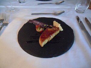 20130602_SAM_1203_ES71 second course: foie gras with celery purée