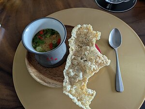 20251026_PXL115757551_Pixel7a-JEB vegetable miso soup with mushrooms and pork crisp