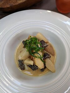 20240512_PXL114752899_Pixel7a-JEB bream, asparagus, morilles and wasabi chawanmushi (flan aux oeufs japonais)