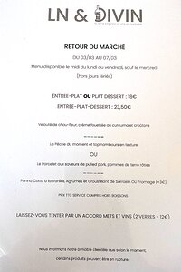 20250306_PXL112255147_Pixel7a-JEB The 23.50€ Retour du Marché lunch menu wine 8€/12cl glass