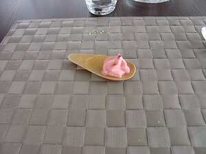 20100315_DSC00506_DSCV1 pre-dessert: raspberry and clementine foam