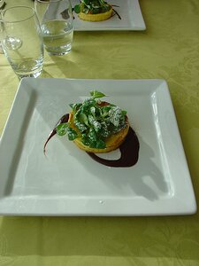 20080125_DSC04076_DSCV1 Mini tartelette au fromage blanc, confit de clémentines et mâche