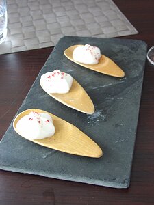 Cote Lac Schiltigheim Amuse bouche: marc(brandy) foam