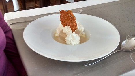 20141001_IMG135358201_HDR_MotoG-JEB dessert: Parfait glacé au café/ Chantilly/ Crème anglaise au Whisky