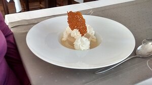 20141001_IMG135358201_HDR_MotoG-JEB dessert: Parfait glacé au café/ Chantilly/ Crème anglaise au Whisky