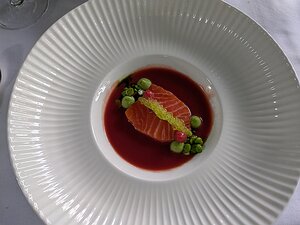 20250724_PXL171518927_Pixel7a-JEB Salmon trout | strawberry gazpacho | peas
