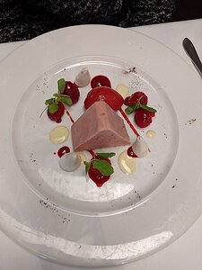 20190906_IMG140228_Pixel3a-JEB dessert: Raspberry Semifreddo with Sorbet and Pink Peppercorn Meringues