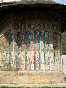 20090423_2715_E510_LR St George's Church, Voronet Monastery, Moldavia, Romania; built 1488, painted 1547 (photographed on St Georges Day, 23 April 2009)