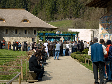 20090423_2716_E510_LR St George's Church, Voronet Monastery, Moldavia, Romania; built 1488, painted 1547 (photographed on St Georges Day, 23 April 2009)
