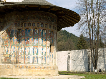 20090423_2717_E510_LR St George's Church, Voronet Monastery, Moldavia, Romania; built 1488, painted 1547 (photographed on St Georges Day, 23 April 2009)
