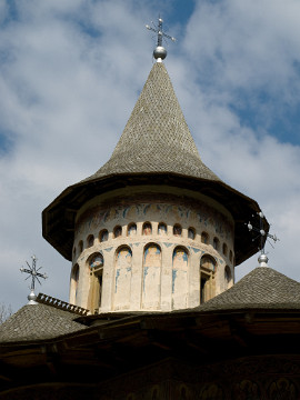 20090423_2718_E510_LR St George's Church, Voronet Monastery, Moldavia, Romania; built 1488, painted 1547 (photographed on St Georges Day, 23 April 2009)