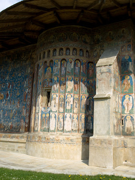 20090423_2720_E510_LR St George's Church, Voronet Monastery, Moldavia, Romania; built 1488, painted 1547 (photographed on St Georges Day, 23 April 2009)