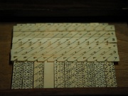 Madrid, Museo Arqueologico Nacional, Napier's abacus, Napier's bones (calculator), Napier's card abacus, Spain : Madrid, Museo Arqueologico Nacional, Napier's abacus, Napier's bones (calculator), Napier's card abacus, Spain