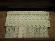 Madrid, Museo Arqueologico Nacional, Napier's abacus, Napier's bones (calculator), Spain : Madrid, Museo Arqueologico Nacional, Napier's abacus, Napier's bones (calculator), Spain