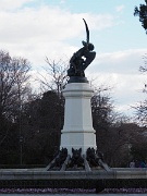Fuente de Angel Caido, Madrid, Parque del Buen Retiro, Spain : Fuente de Angel Caido, Madrid, Parque del Buen Retiro, Spain