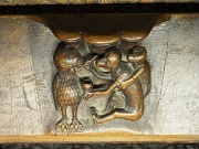 Catedral Primada Santa María de Toledo, choir misericord wood carving, Spain, Toledo, Toledo Cathedral : Catedral Primada Santa María de Toledo, choir misericord wood carving, Spain, Toledo, Toledo Cathedral