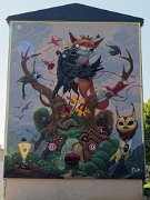 20200915_X9152313_EM1II_DxO-HDRreal FRESQUE N° 11 by DULK OCTOBRE 2017 « LE RENARD ET LE CORBEAU » Spray et acrylique, Esquisse à main levée (cadrillage de motifs), 6 jours GPS 48.2991452,...