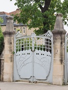 Art Nouveau, France, Nancy, original gates, Villa Majorelle : Art Nouveau, France, Nancy, original gates, Villa Majorelle